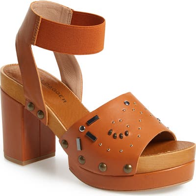 Kelsi Dagger Brooklyn Frida Studded Platform Sandal- Brown