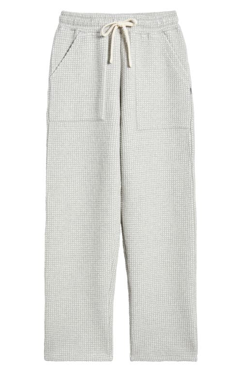 Shop Krost Waffle Knit Drawstring Pants<br /> In Heather Grey