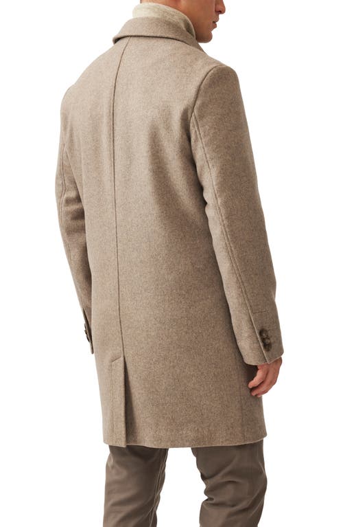 Shop Rodd & Gunn Mt. Florence Wool Blend Overcoat In Fawn