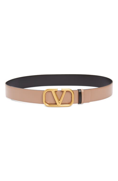 Valentino Garavani VLOGO Buckle Reversible Leather Belt at Nordstrom,