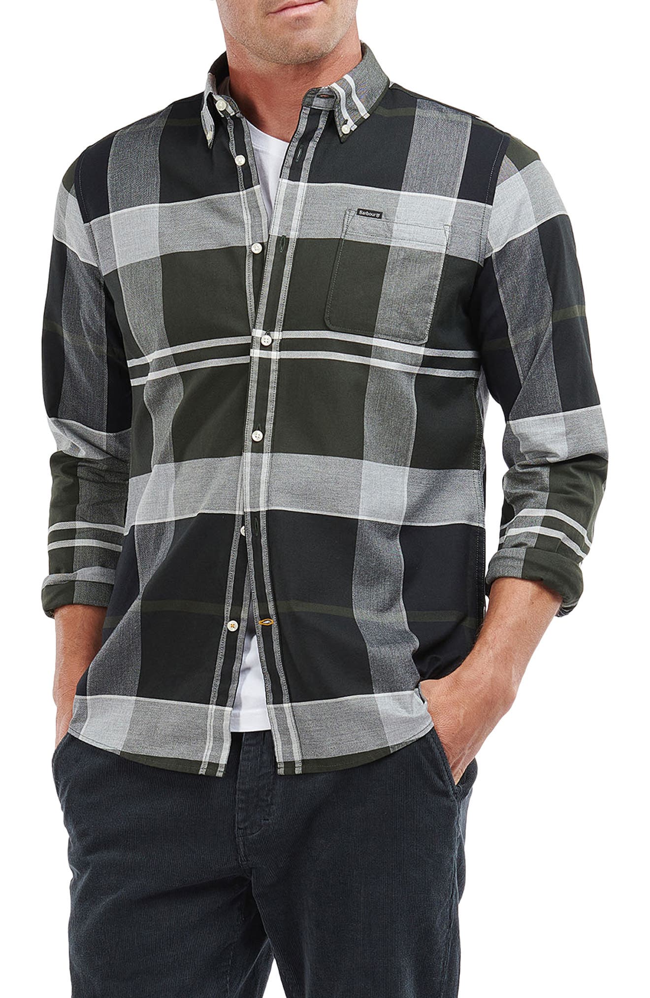 barbour mens flannel shirts