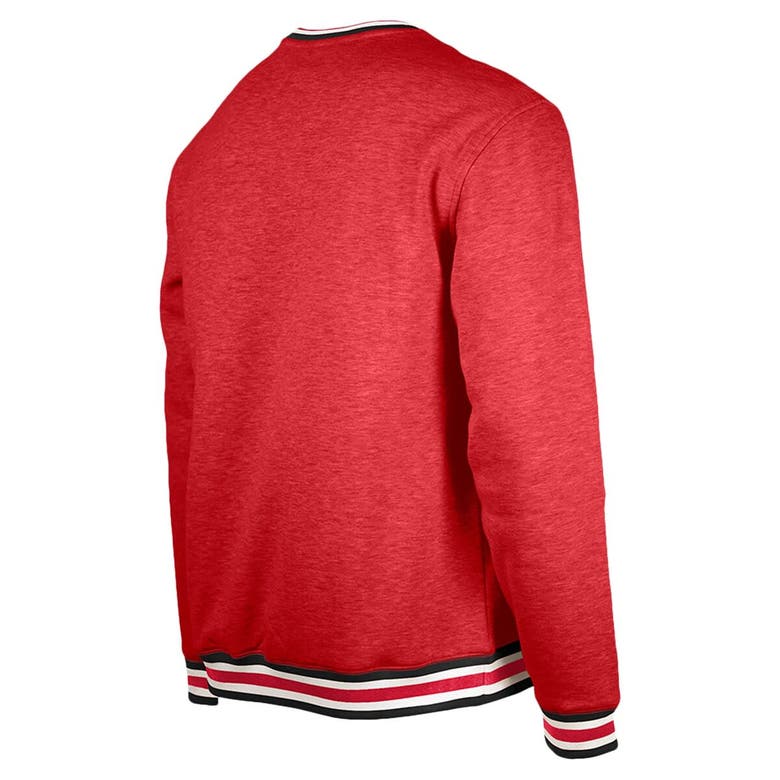 Shop New Era Scarlet San Francisco 49ers Pullover Sweatshirt