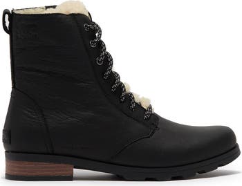 sorel emelie short lace boot