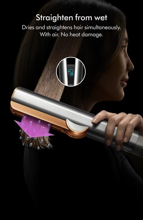 Dyson Airstrait Straightener In Nickel/copper