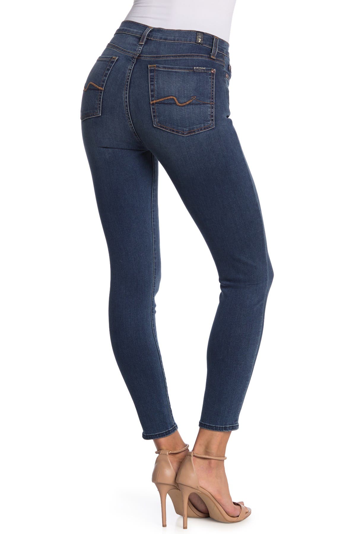 7 For All Mankind | High Waist Ankle Gwenevere Skinny Jeans | Nordstrom ...