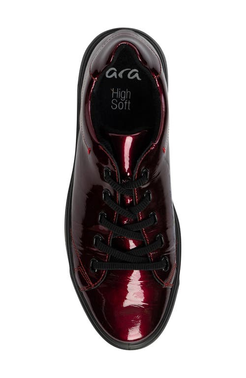 Ara Crystal Platform Sneaker In Chilli