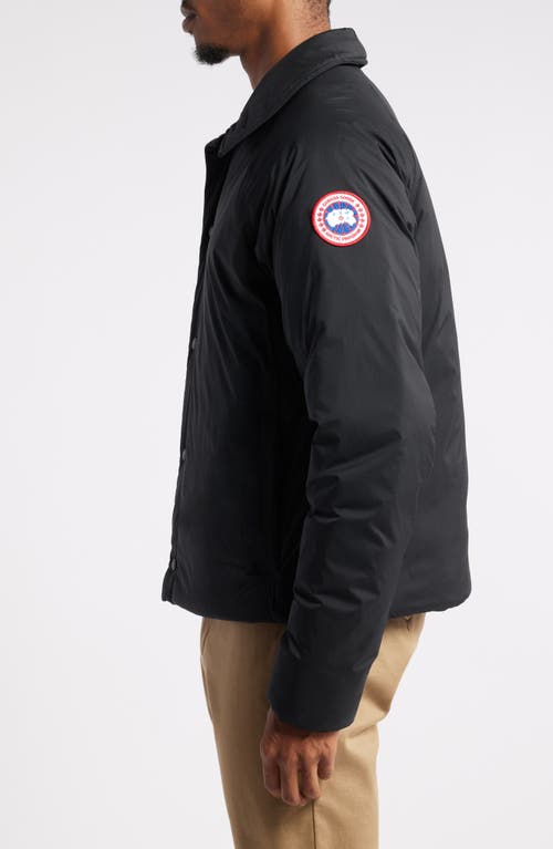 Shop Canada Goose Lodge Packable Windproof 750 Fill Power Down Jacket In Black - Noir