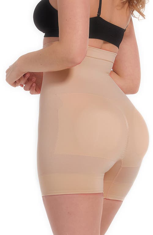Booty Boost High Waist Shaper Shorts in Cappuccino