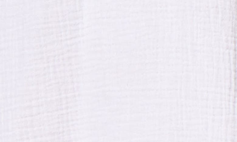 Shop C&c California C & C California Harlow Long Sleeve Cotton Gauze Minidress In Snow White