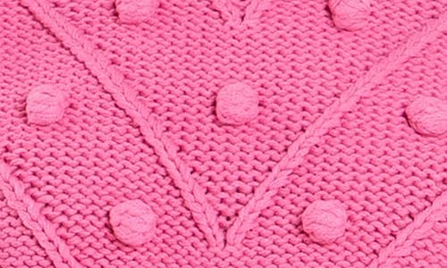 English Factory Pompom Puff Sleeve Sweater In Pink