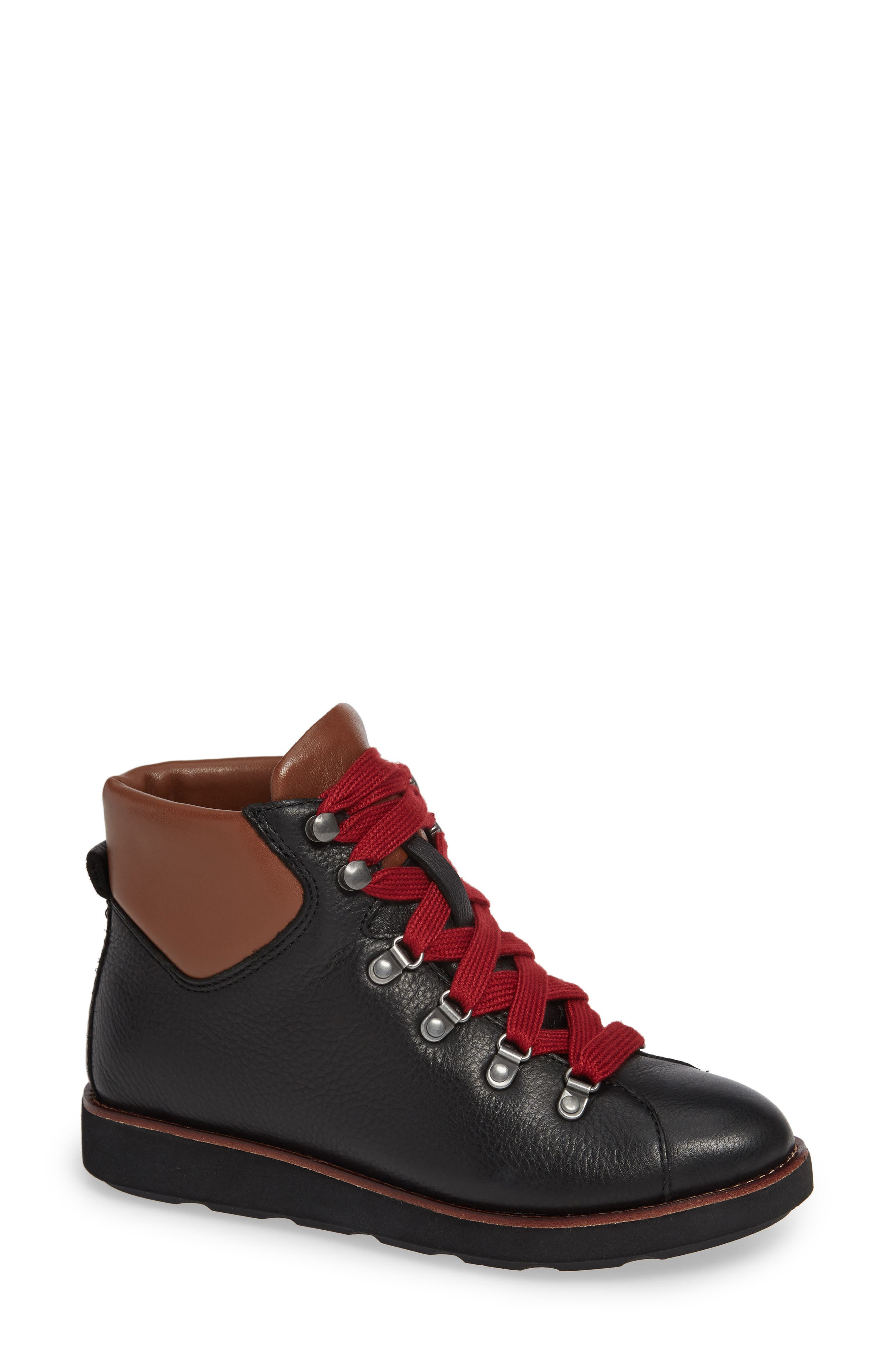 bionica leather lace up boots