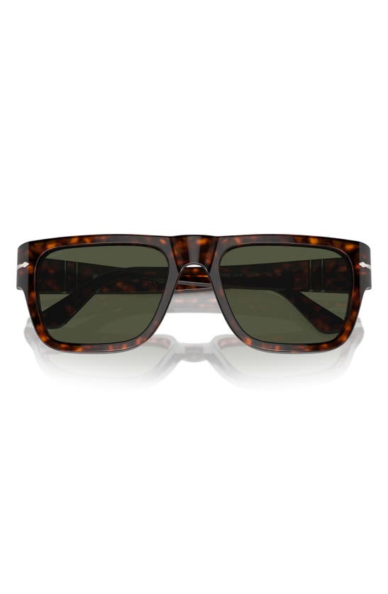 Shop Persol 57mm Round Sunglasses In Havana