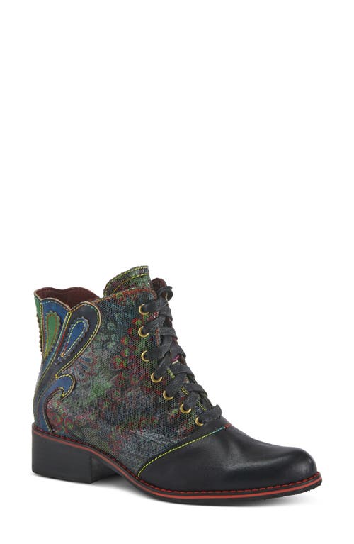 L'artiste By Spring Step Benatar Bootie In Black Multi