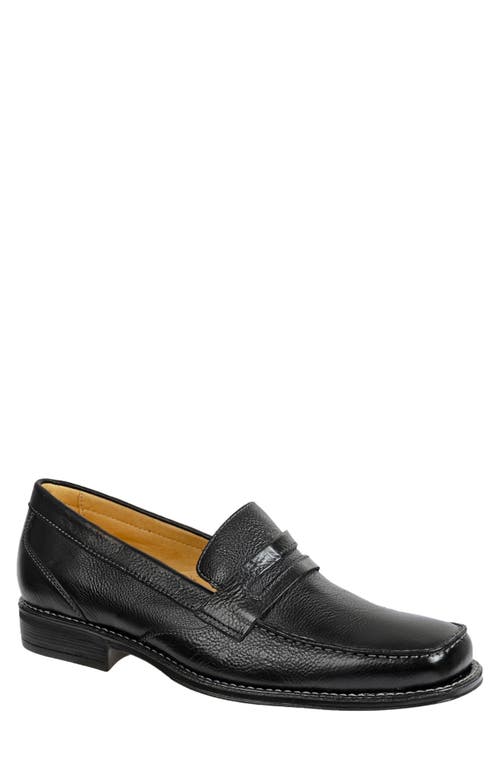 Andy Moc Toe Penny Loafer in Black