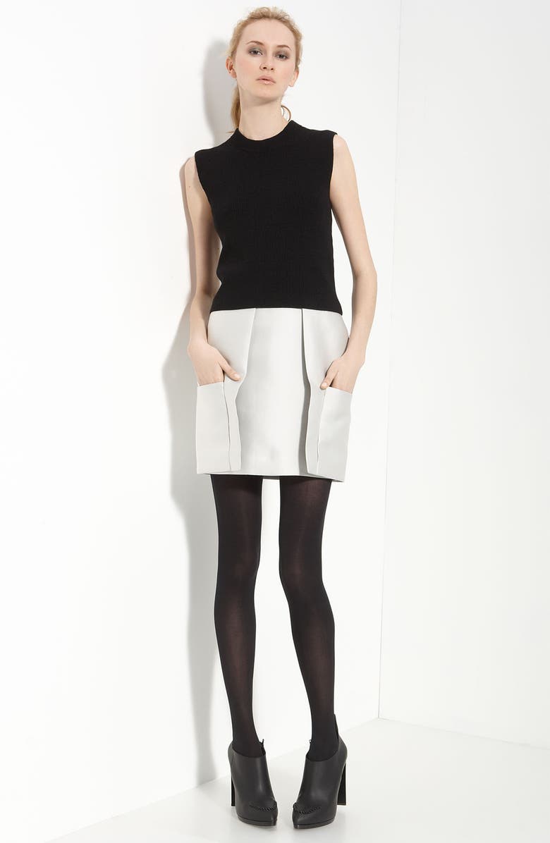 3.1 Phillip Lim Paneled Silk Dress with Removable Sweater | Nordstrom