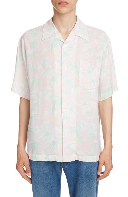 LOEWE DAISY PRINT BOWLING SHIRT,H2109871SU