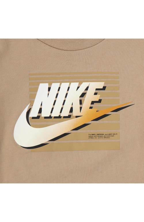 Nike Kids' Futura Block Short Sleeve Shirt & Joggers Set In Black