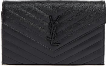 Ysl monogram 2024 quilted wallet