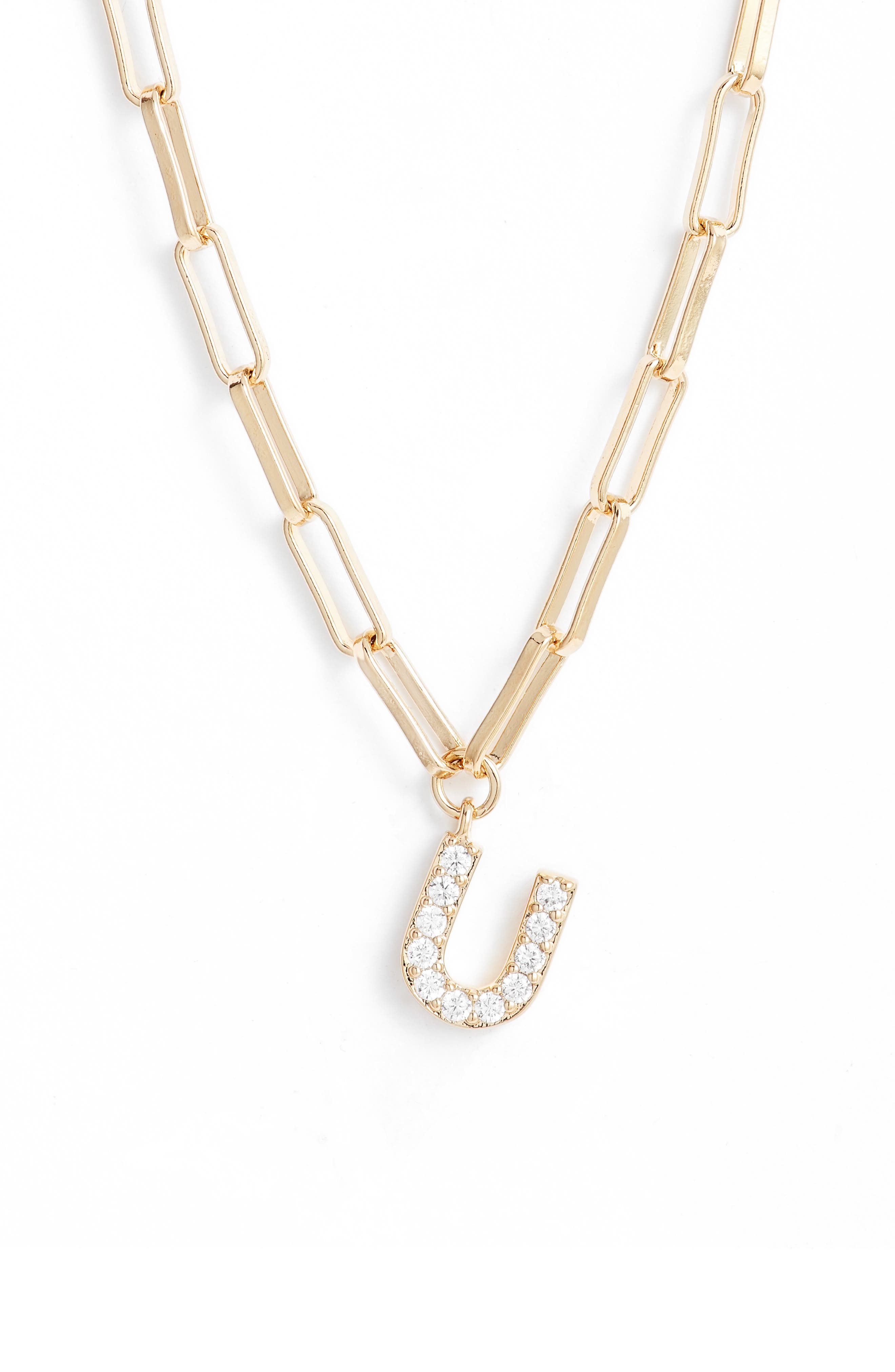 Nadri Pavé Initial Pendant Necklace 