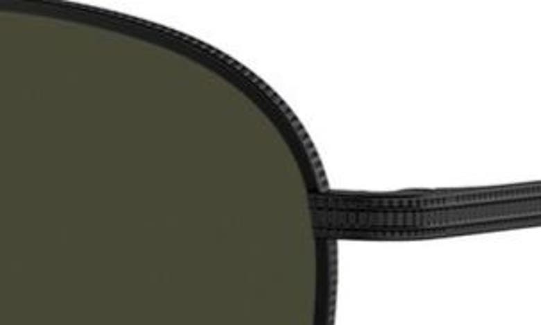 Shop Oliver Peoples 55mm Rivetti Polarized Pilot Sunglasses In Matte Black