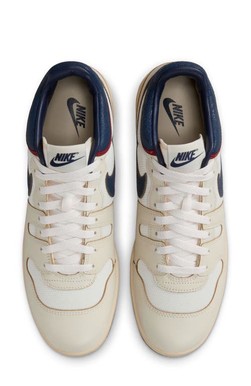 Shop Nike Attack Premium Tennis Sneaker In Sail/midnight Navy