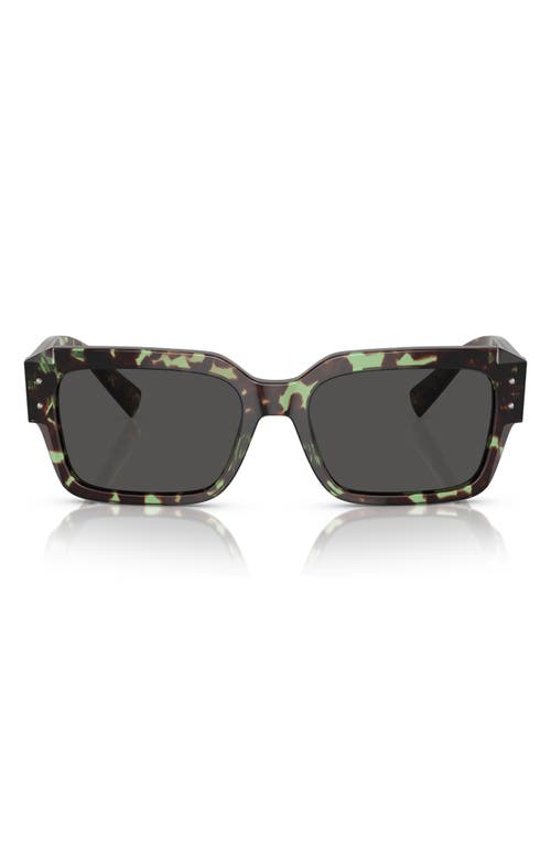 Dolce & Gabbana Dolce&gabbana 56mm Square Sunglasses In Dark Grey