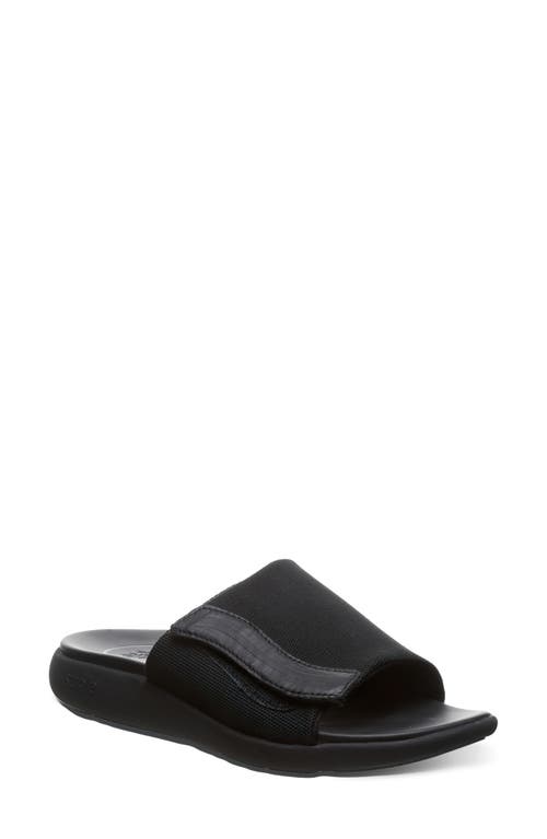 Relaxin Slide Sandal in Black