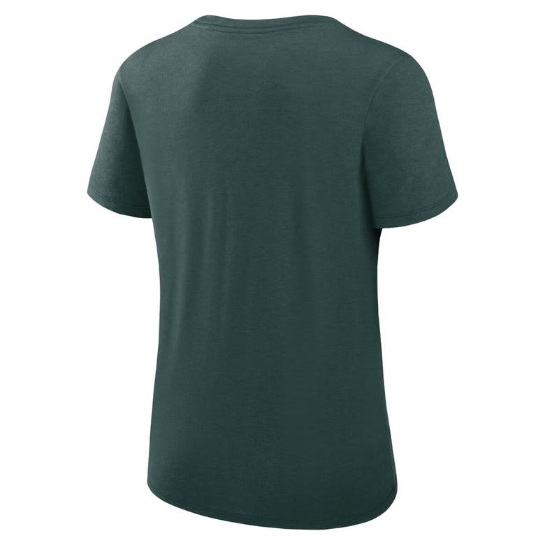 Shop Nike Green Oakland Athletics Authentic Collection Performance Scoop Neck T-shirt