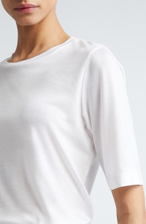 Partow Parker Modal & Cashmere T-shirt In White