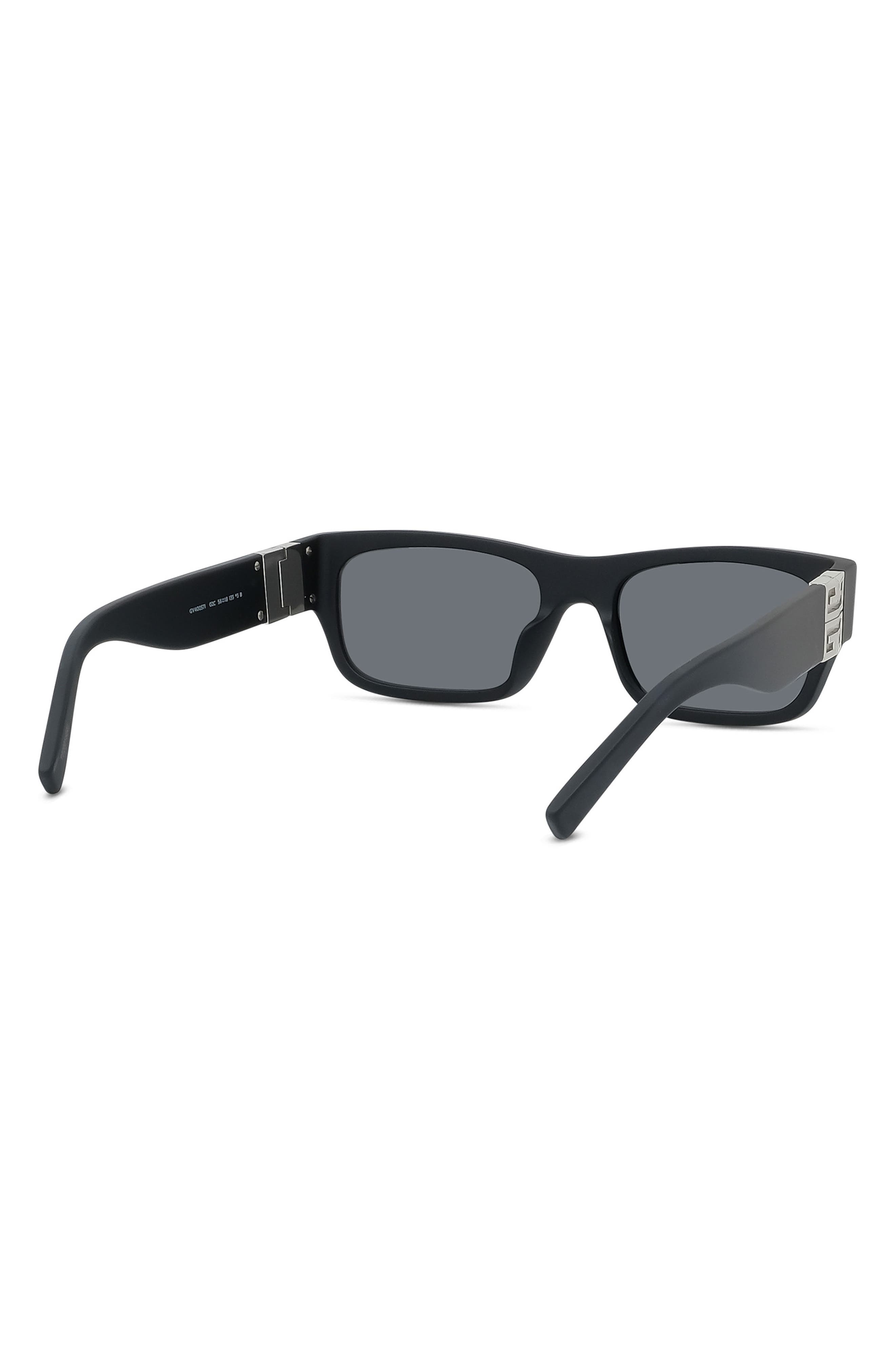 GIVENCHY Mirrored D-Frame Silver-Tone Sunglasses for Men