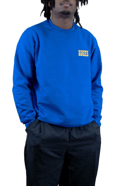 Aggies Embroidered Sweatshirt in Royal