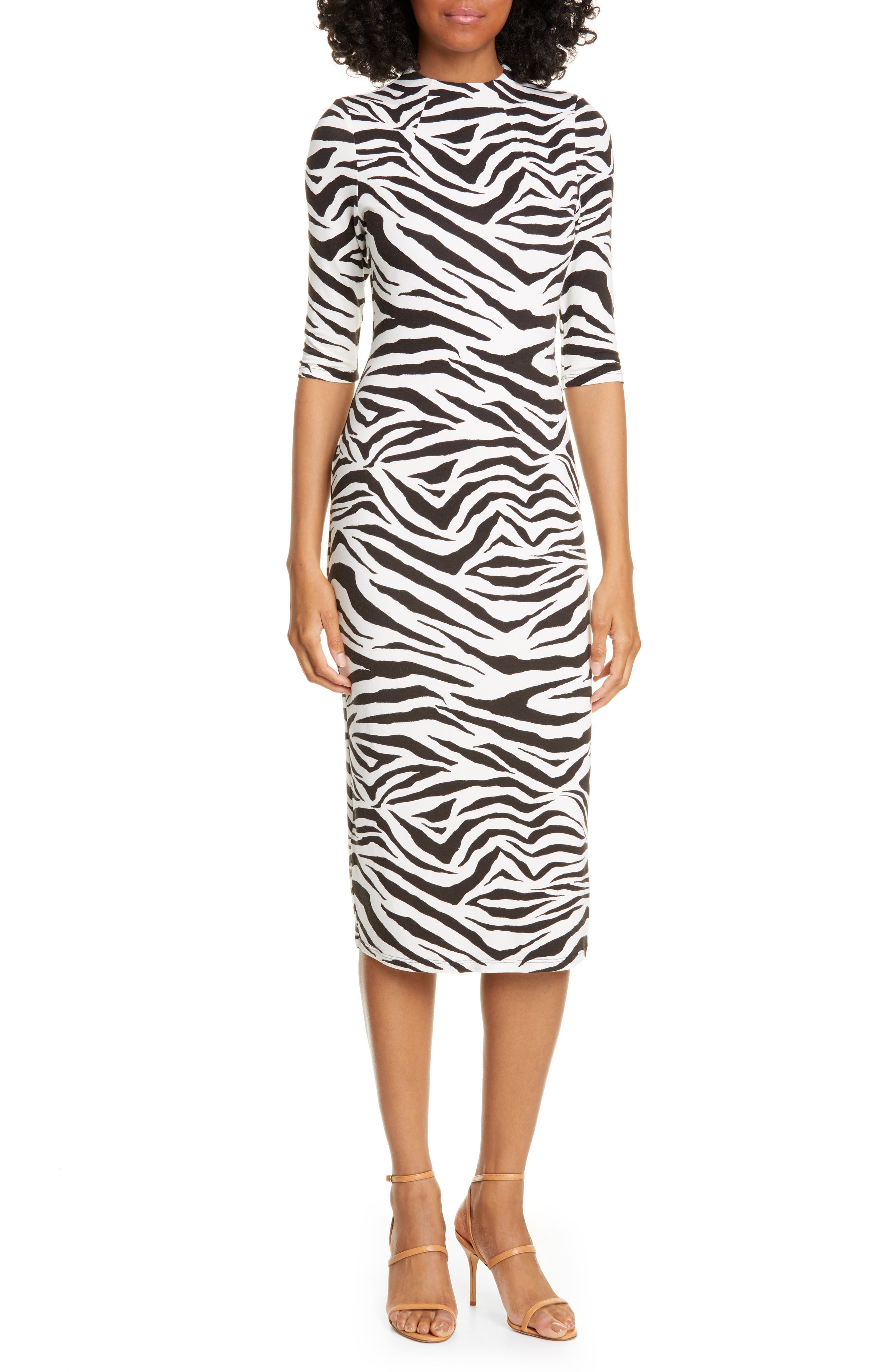 alice and olivia delora leopard dress