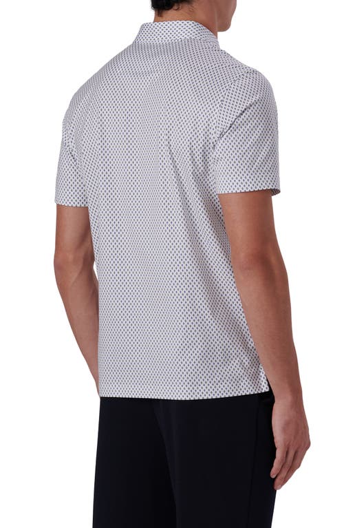 Shop Bugatchi Victor Ooohcotton® Print Polo In Chalk