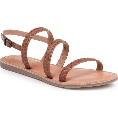 Splendid Truman Braided Slingback Sandal- Brown