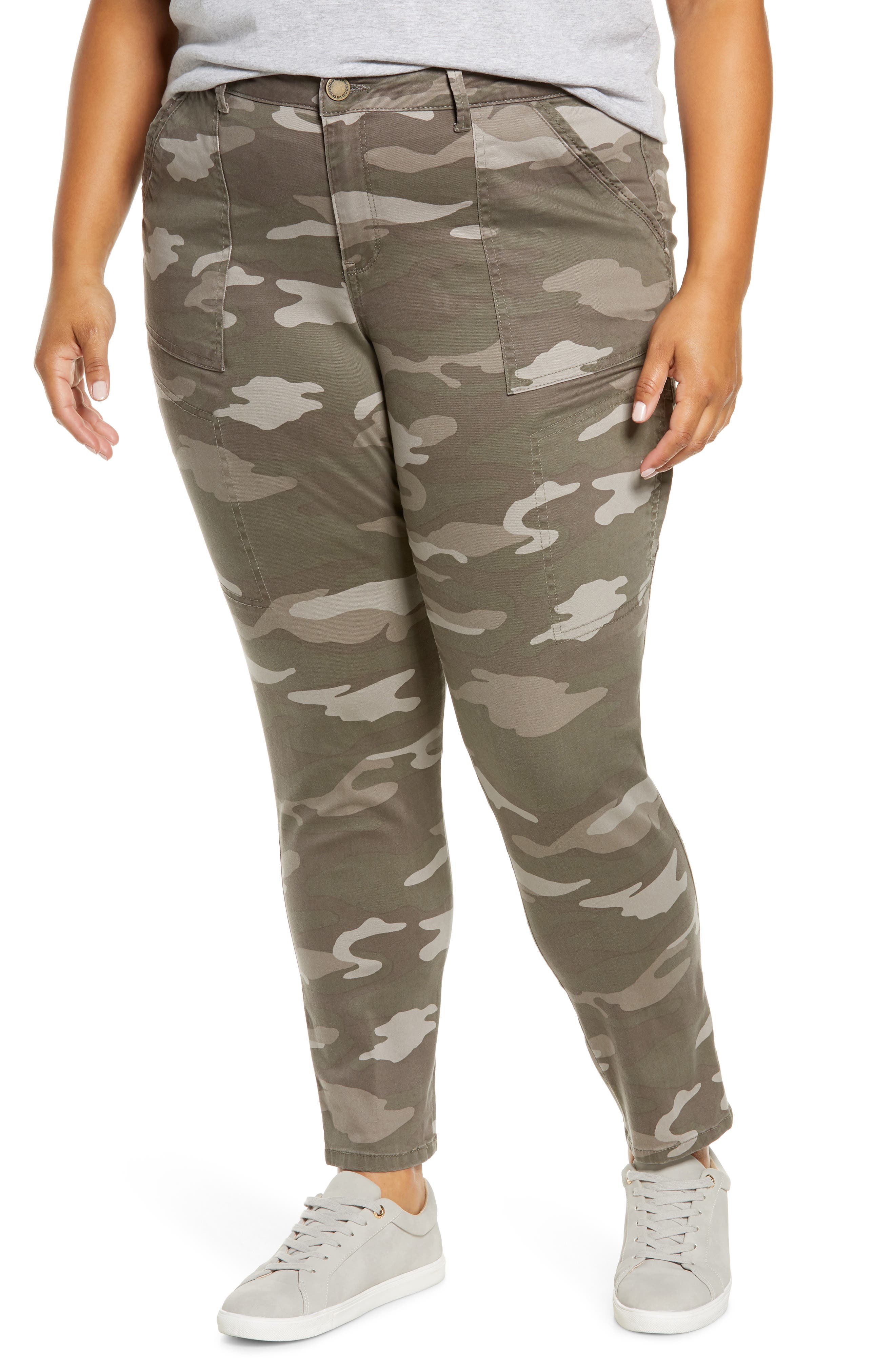 ladies plus size cargo trousers