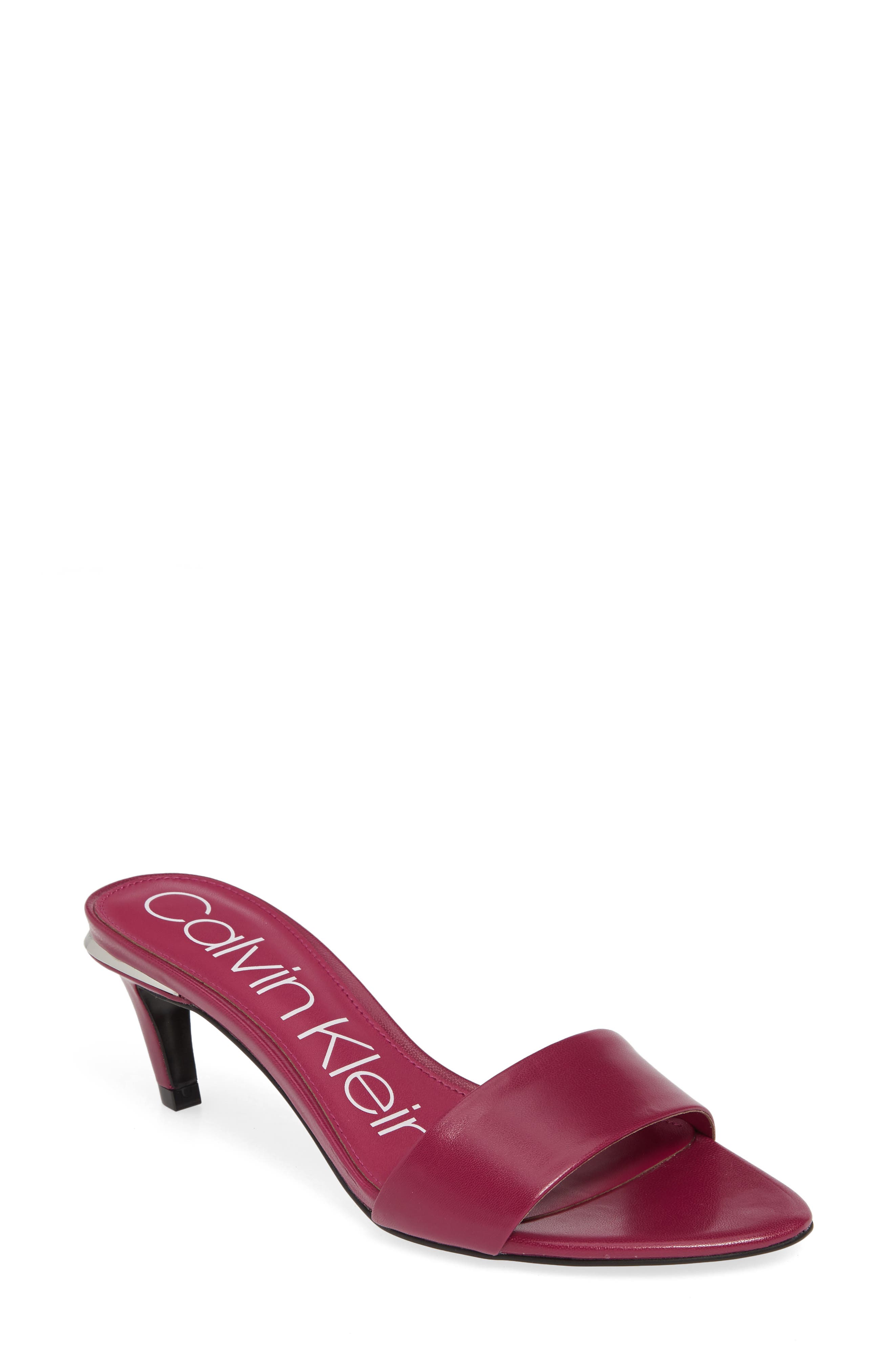 Calvin Klein Gallia Slide Sandal, Purple