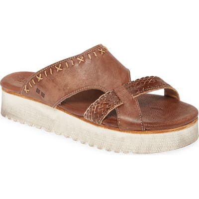 Bed Stu Platform Slide Sandal, Brown