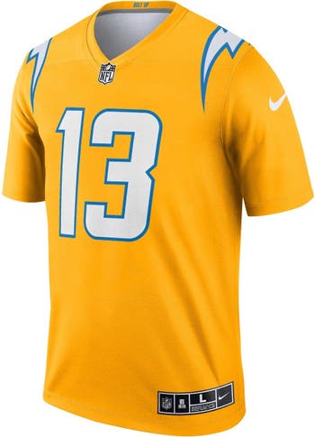 Nike Men's Nike Keenan Allen Gold Los Angeles Chargers Inverted