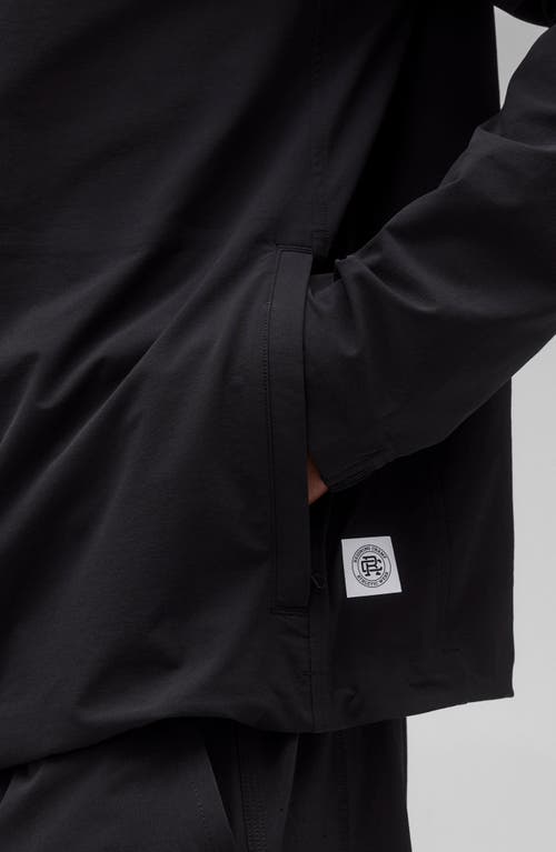 Reigning Champ Stretch Nylon Team Jacket In Black