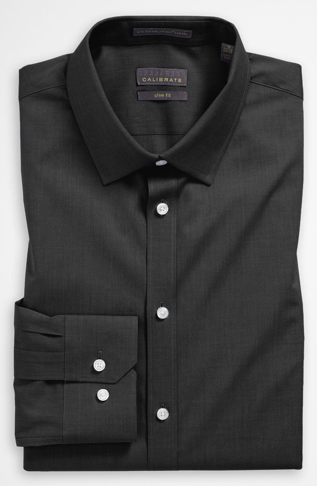 calibrate slim fit dress shirt