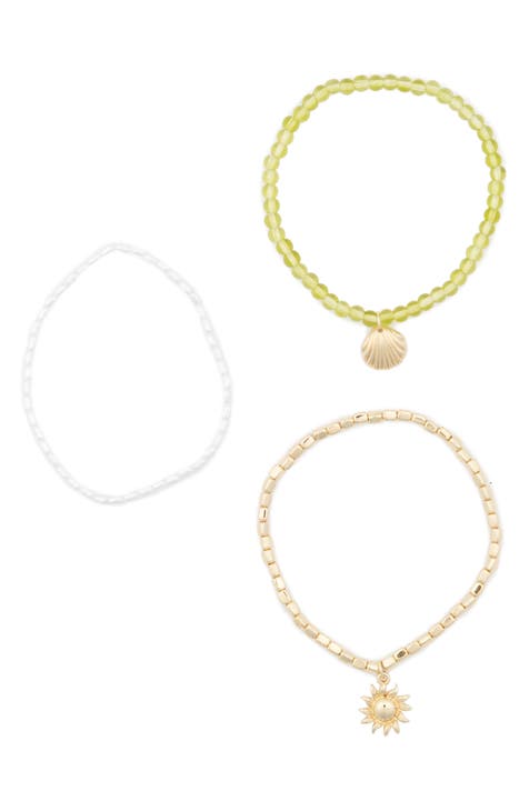 Three-Piece Stretch Bracelet Set