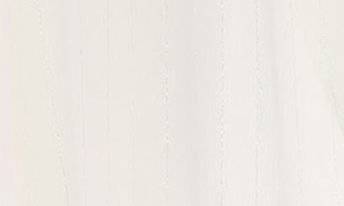 Boho Me Metallic Stripe Cover-up Maxi Dress In White/silver