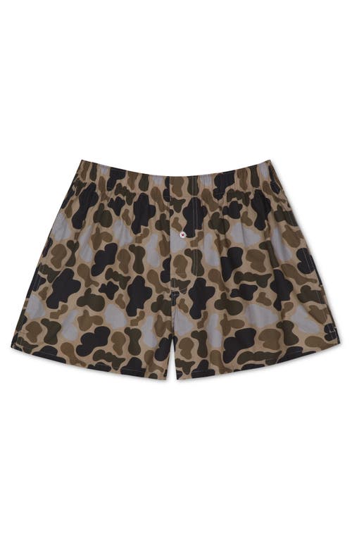 DRUTHERS NYC DRUTHERS NYC ORGANIC COTTON DUCK CAMO BOXER SHORT