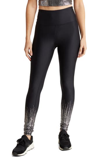 Marika Sport Leggings, Womens Sz M Black Gray Cropped Athletic Comfort Yoga  Gear