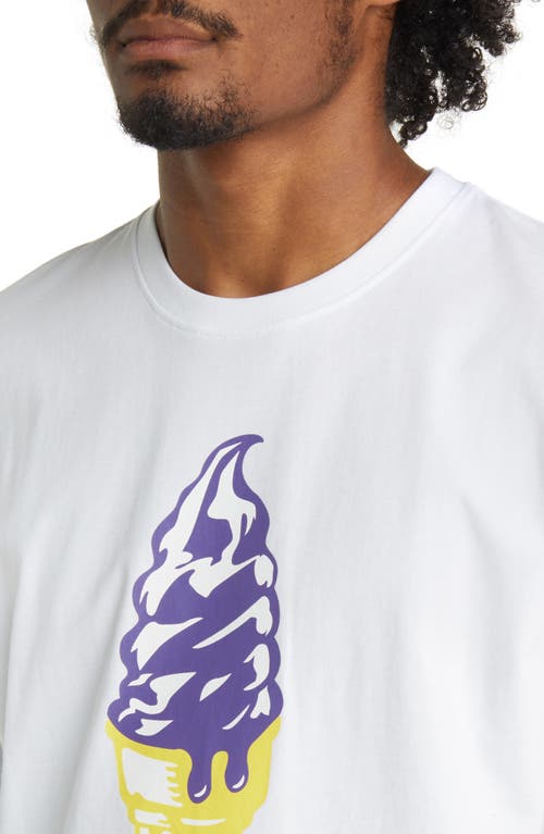 Icecream Sherbert Graphic T-shirt In White
