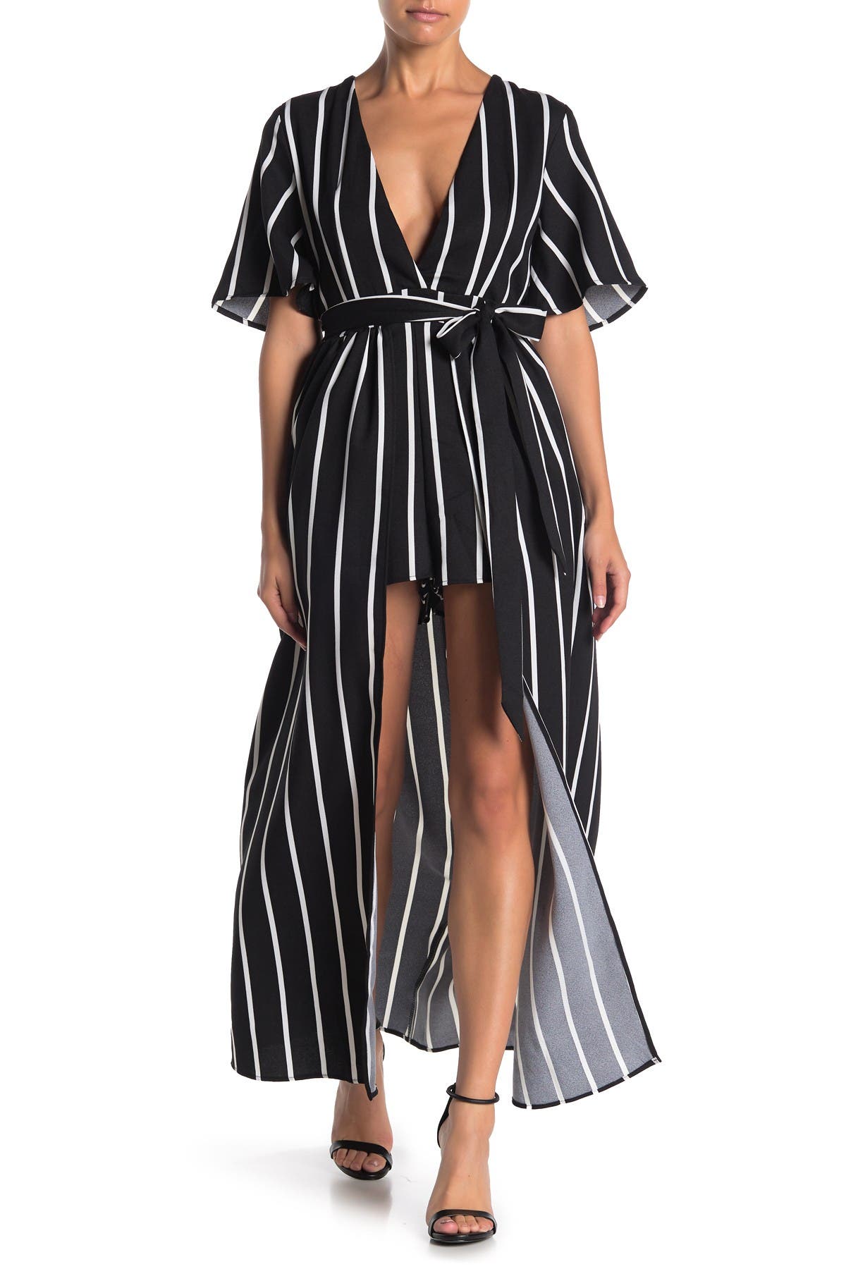 white romper with skirt overlay