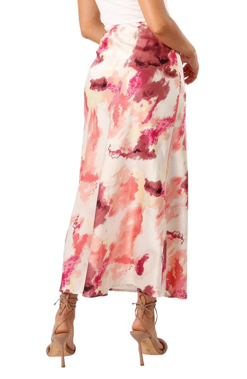 Petal And Pup Petal & Pup Benton Tie Dye Print High Waist Skirt In Multi