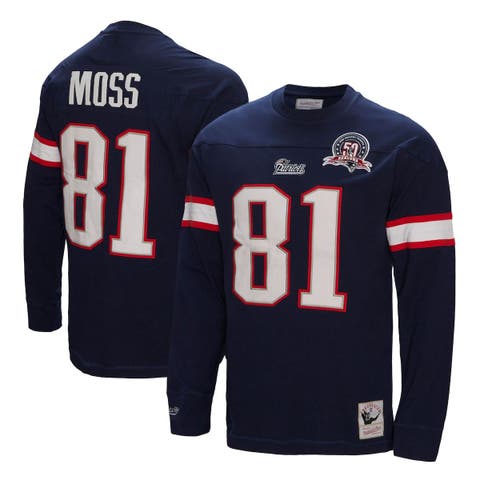 Women's Nike Randy Moss Navy New England Patriots Game Retired Player Jersey Size: Medium