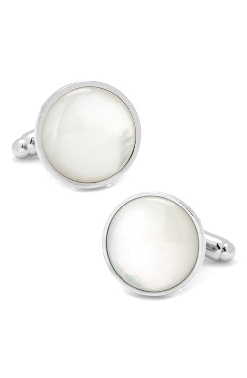 Cufflinks, Inc. Mother of Pearl Cuff Links in White at Nordstrom