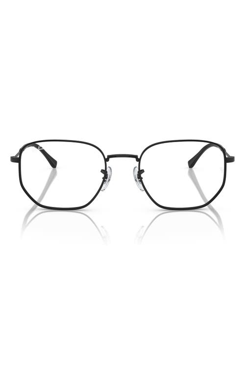Ray-Ban 53mm Irregular Optical Glasses in Black at Nordstrom